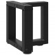 Sonata H Крака за холна маса T-образна 2бр черни 30x25x(30-31)см стомана