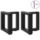 Sonata H Крака за холна маса T-образна 2бр черни 30x25x(30-31)см стомана