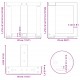 Sonata H Крака за холна маса T-образна 2бр черни 30x25x(30-31)см стомана
