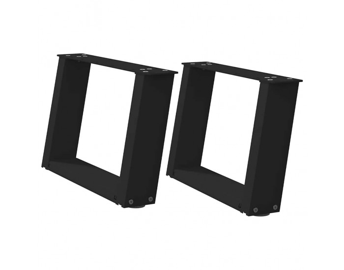 Sonata H Крака за холна маса с U-образна 2 бр черни 40x(30-31)см стомана