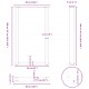 Sonata H Крака за холна маса U-образна 2 бр черни 60x(100-101)см стомана
