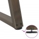 Sonata H Крака за трапезна маса V-образна форма 3 бр Естествена стомана