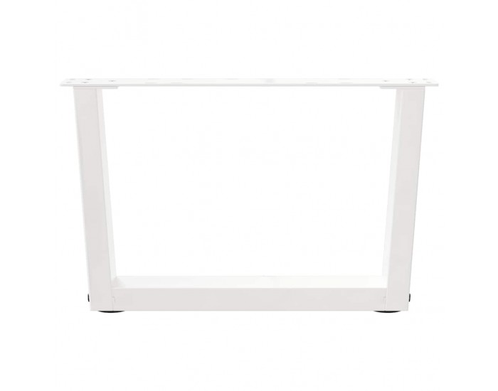 Sonata Picioare pentru măsuță de cafea în formă de V, 2 buc., alb, 60x(30-31,3) cm, oțel