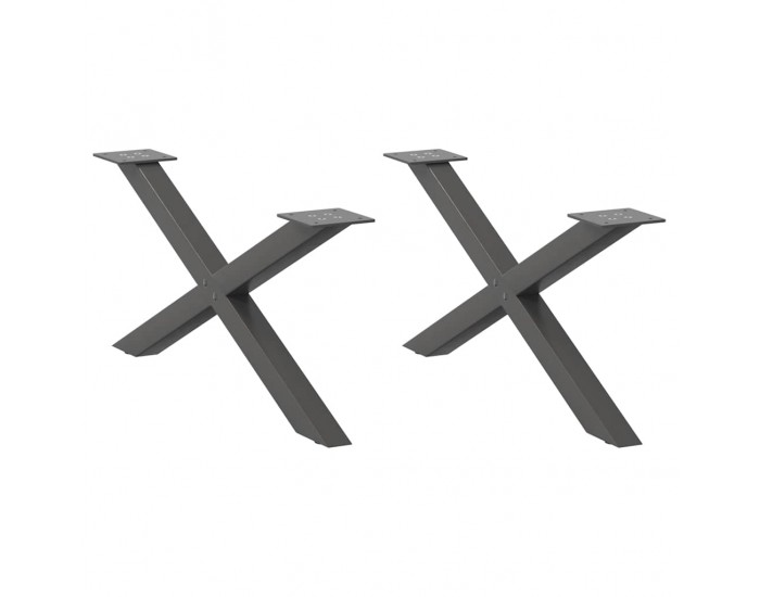 Sonata H Крака за масичка за кафе с форма на буквата X 2 бр. антрацит