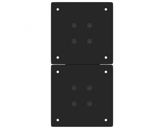 Sonata H Крака за масичка за кафе с форма на X 2 бр. черни 28x(42-43) cm