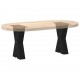 Sonata H Крака за масичка за кафе с форма на X 2 бр. черни 28x(42-43) cm