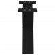 Sonata H Крака за масичка за кафе с форма на X 2 бр. черни 50x(30-31) cm