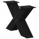 Sonata H Крака за масичка за кафе с форма на X 2 бр. черни 50x(30-31) cm