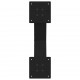 Sonata H Крака за масичка за кафе с форма на X 2 бр. черни 50x(30-31) cm