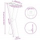 Sonata H Крака за масичка за кафе с форма на X 2 бр. черни 38x(42-43) cm