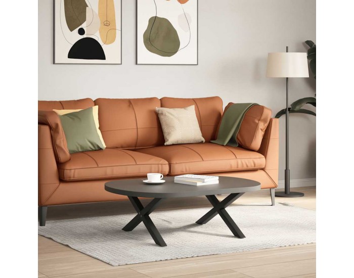 Sonata H Крака за масичка за кафе с форма на X 2 бр. черни 70x(30-31) cm