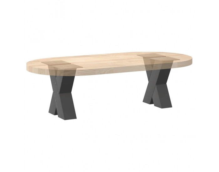 Sonata Picioare pentru măsuță de cafea în formă de X, 2 buc., antracit, 40x(30-31) cm, oțel