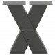 Sonata Picioare pentru măsuță de cafea în formă de X, 2 buc., antracit, 40x(30-31) cm, oțel