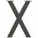 Sonata H Крака за маса за хранене с форма на X 2 бр. антрацит