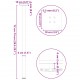 Sonata H Конзолна маса крака 4 бр. естествена стомана 72-74 cm стомана