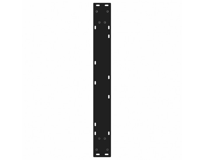 Sonata H Крака за маса за хранене 2 бр. черни 80x(72-73,3) cm стомана