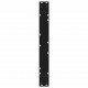 Sonata H Крака за маса за хранене 2 бр. черни 80x(72-73,3) cm стомана