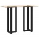 Sonata Picioare de masă de bar în formă de T, 2 buc., negru, 40x35x(110-111) cm, oțel