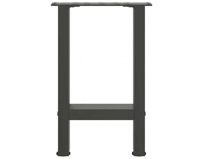 Sonata H Крака за масичка за кафе антрацит 2 бр. 28x(42-43) cm Стомана
