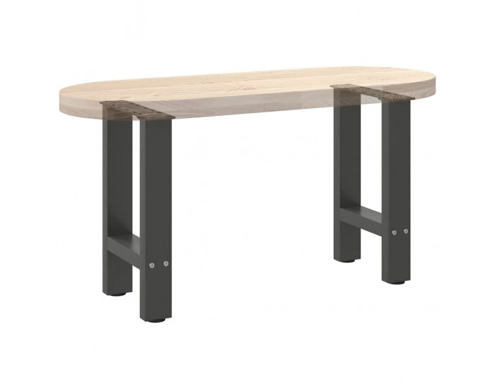 Sonata H Крака за масичка за кафе антрацит 2 бр. 28x(42-43) cm Стомана