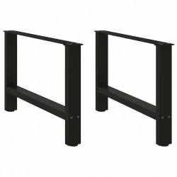 Sonata H Крака за масичка за кафе черни 2 бр. 70x(42-43) cm стомана - Piese pentru mese