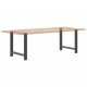 Sonata H Крака за трапезна маса Антрацит 2 бр. 70x(72-73) cm Стомана