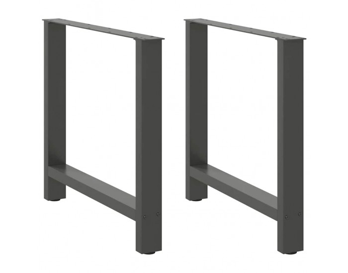 Sonata H Крака за трапезна маса Антрацит 2 бр. 70x(72-73) cm Стомана