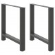 Sonata H Крака за трапезна маса Антрацит 2 бр. 70x(72-73) cm Стомана