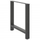 Sonata H Крака за трапезна маса Антрацит 2 бр. 70x(72-73) cm Стомана