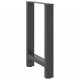Sonata H Крака за трапезна маса Антрацит 2 бр. 60x(72-73) cm Стомана