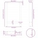 Sonata H Крака за трапезна маса Антрацит 2 бр. 60x(72-73) cm Стомана