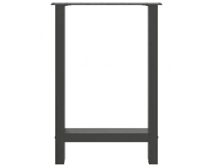 Sonata H Крака за трапезна маса Антрацит 2 бр. 60x(72-73) cm Стомана