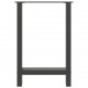 Sonata H Крака за трапезна маса Антрацит 2 бр. 60x(72-73) cm Стомана