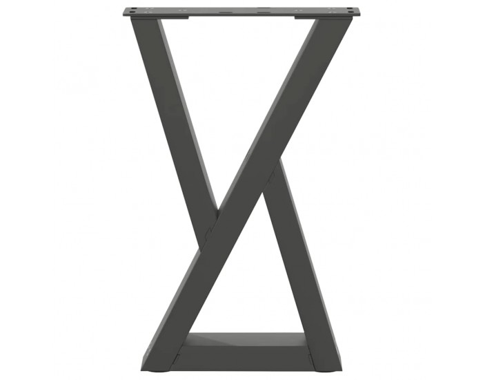 Sonata H Крака за масичка за кафе 2 бр. антрацит 28x(42-43,3) cm стомана