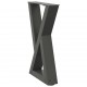 Sonata H Крака за масичка за кафе 2 бр. антрацит 28x(42-43,3) cm стомана
