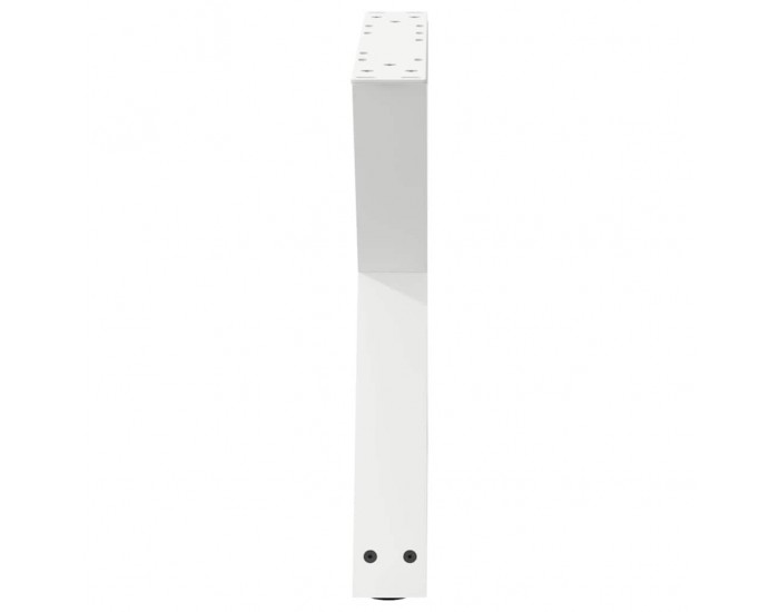 Sonata H Крака за масичка за кафе 2 бр. бели 60x(42-43,3) cm стомана
