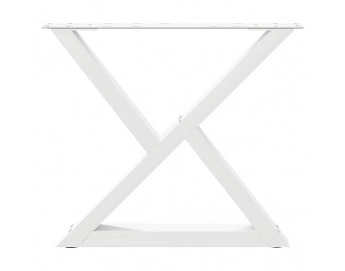 Sonata H Крака за масичка за кафе 2 бр. бели 60x(42-43,3) cm стомана