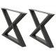 Sonata H Крака за масичка за кафе 2 бр. антрацит 70x(42-43,3) cm стомана