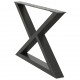 Sonata H Крака за масичка за кафе 2 бр. антрацит 70x(42-43,3) cm стомана