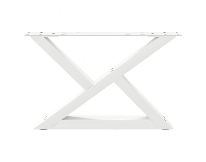 Sonata H Крака за масичка за кафе 2 бр. бели 50x(30-31,3) cm стомана