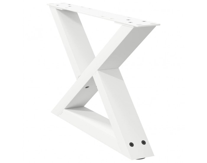Sonata H Крака за масичка за кафе 2 бр. бели 50x(30-31,3) cm стомана