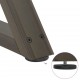 Sonata H Крака за масичка за кафе 2 бр. естествена стомана