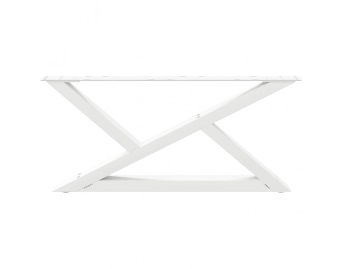 Sonata H Крака за масичка за кафе 2 бр. бели 70x(30-31,3) cm стомана
