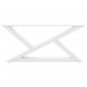 Sonata H Крака за масичка за кафе 2 бр. бели 70x(30-31,3) cm стомана