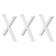 Sonata H Крака за маса за хранене с форма на X 3 бр. 90x(72-73) cm