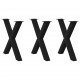 Sonata H Крака за трапезна маса с X-образна 3 бр 70x(72-73) см стомана