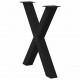 Sonata H Крака за трапезна маса с X-образна 3 бр 70x(72-73) см стомана