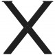 Sonata H Крака за трапезна маса с X-образна 3 бр 70x(72-73) см стомана