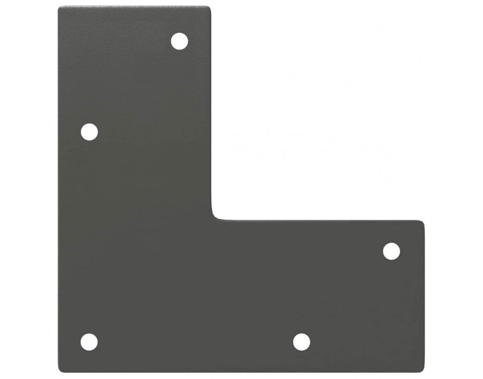 Sonata H Крака за маса за коса 4 бр антрацит 72 см масивна стомана