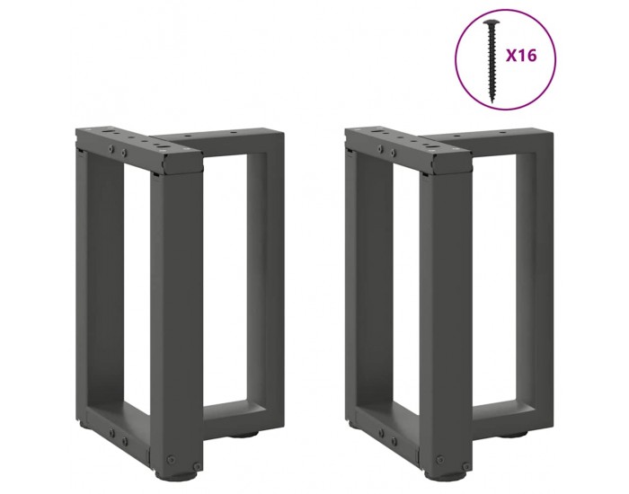 Sonata H Крака за холна маса T-образна 2 бр 28x25x(42-43) см стомана